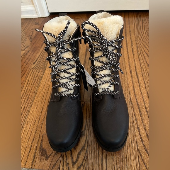 NEW Sorel | Women’s Emelie Short Lace-Up Cozy Waterproof Boots Brown Sz 9 - Picture 3 of 8